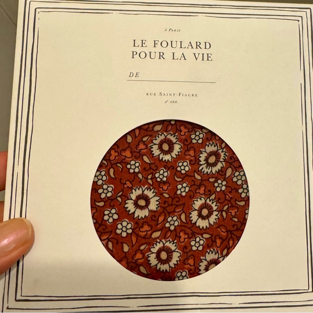 Sezane Floral Pattern Scarf